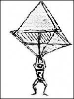 Leonardo Da Vinci Parachute Drawing